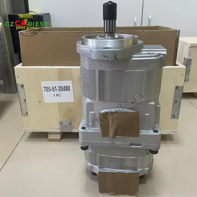 Beli Pompa Gear Hidraulik 705-51-20480 7055120480 705-51-20430 7055120430 Untuk Wheel Loader WA320-3 WA300-3A online manufacture