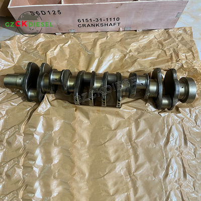 Beli Crankshaft baru 6151-31-1110 6151311110 untuk S6D125 Mesin WA470-3 PC450-7 Excavator pembuatan online
