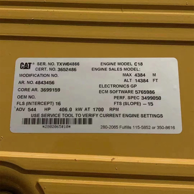 CAT C18 Mesin Diesel Industri C18 ACERT TXW04866