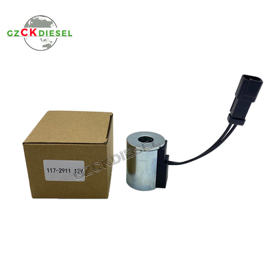 55MM DC12V Solenoid Valve Coil 117-2911 1172911 untuk CAT BACKHOE LOADER 420D 442D 430D 432D 416C